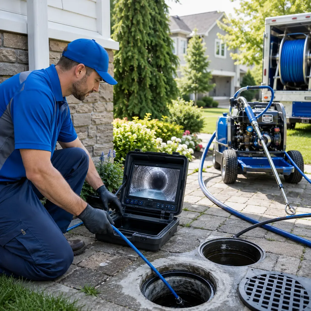 Outdoor drain cleaning professionals serving Blue Ridge, VA