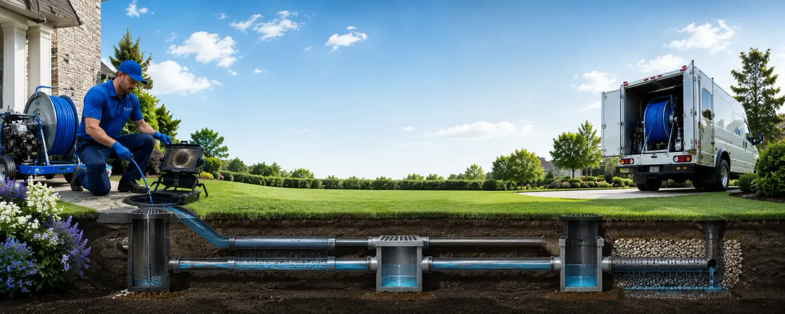 Outdoor drain cleaning information for Blue Ridge, VA